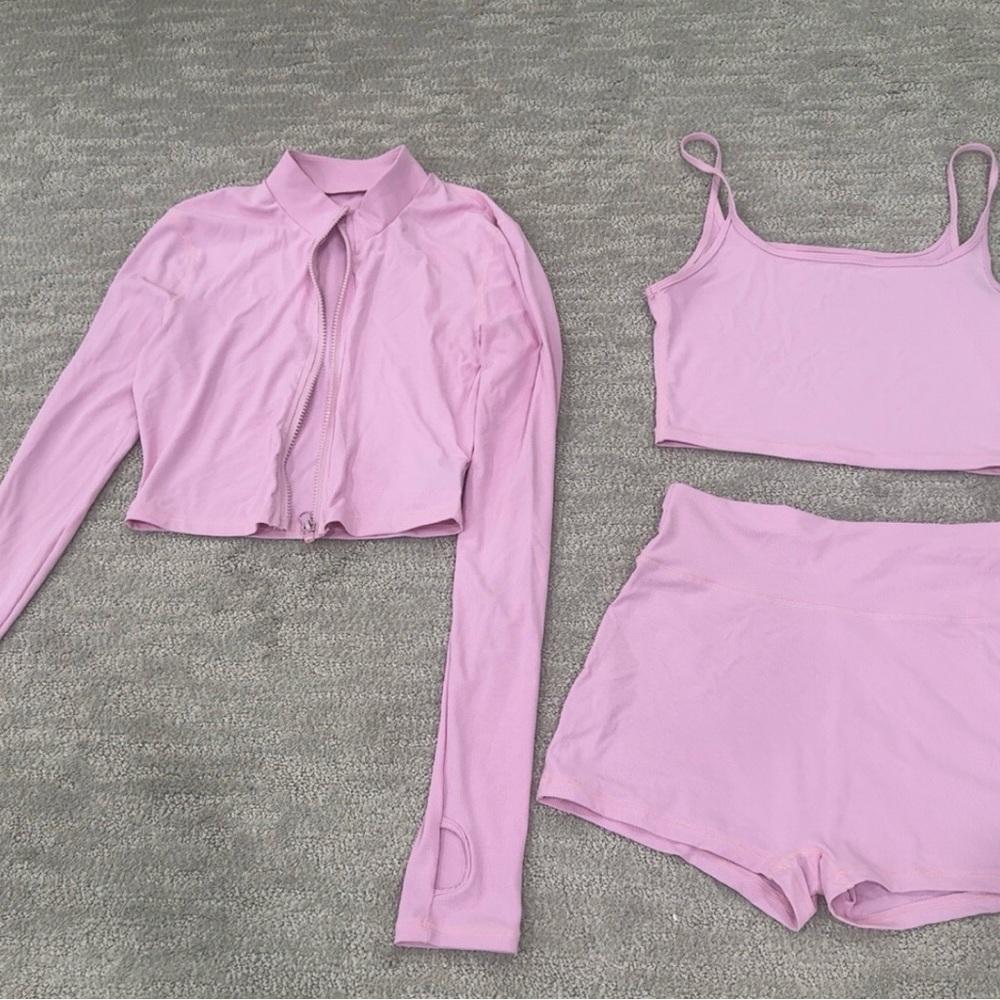 Pink Three-Piece Set